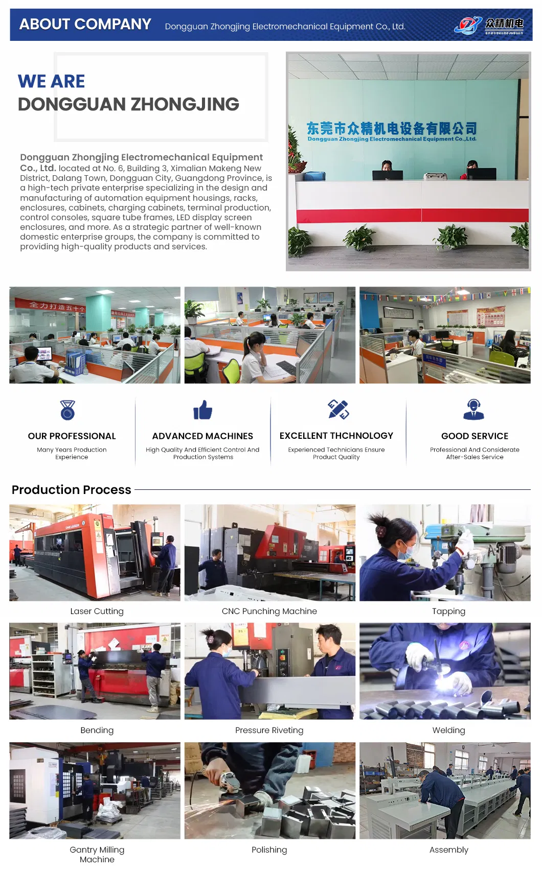 Customized Sheet Metal Fabrication Processing for Automation Equipment Electrical Cabinet Enclosure